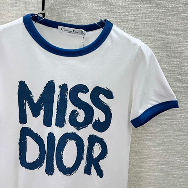 送料無料ミス ディオール コピー グラフィティ コットン リネン ジャージー Tシャツ 3色 det91675